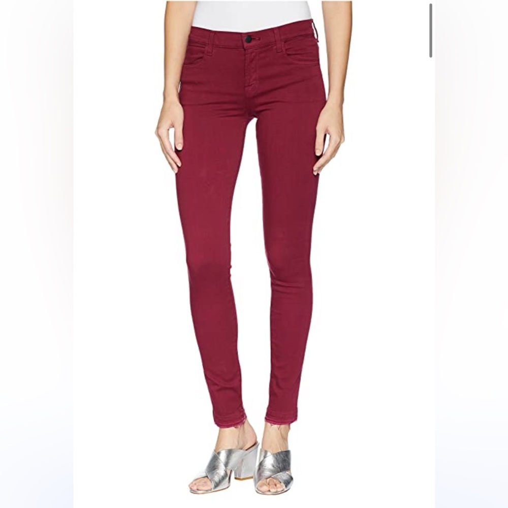J Brand Deep Plum Skinny Jeans